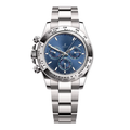 Chronograph 40 – Blaues Zifferblatt | Silberfarbenes Armband & Tachymeterlünette
