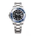 Taucheruhr 41 – Blaues Zifferblatt | Silberfarbenes Armband & Blaue Keramiklünette