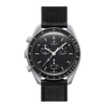 Chronograph 42 – Schwarzes Zifferblatt | Mattgraues Gehäuse & Schwarzes Textilarmband & Tachymeterlünette
