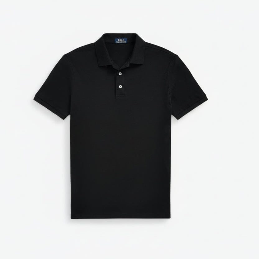 Custom Slim Fit Stretch-Mesh-Poloshirt