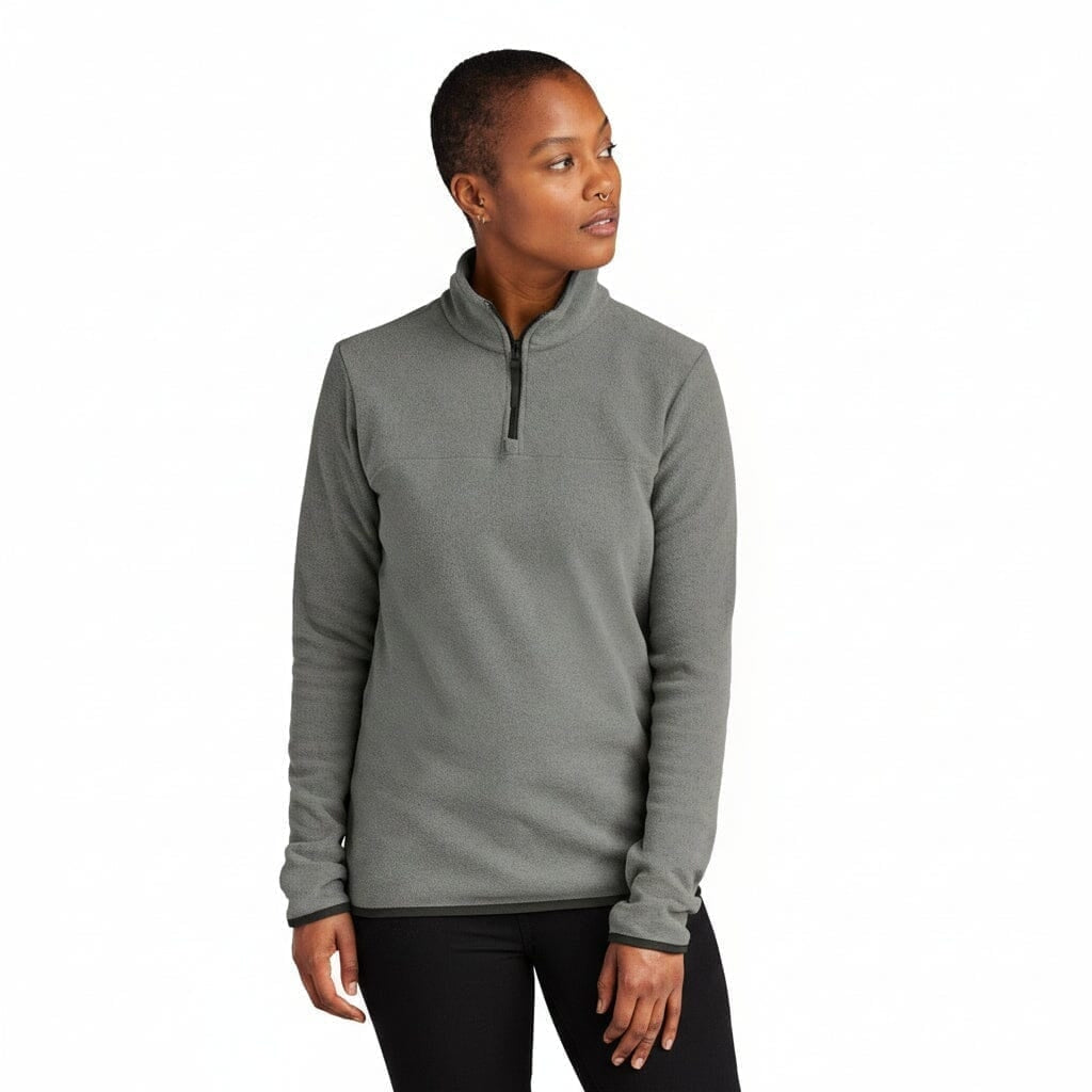 Damen-Fleecejacke „glacier“ Mit 1/4-Reißverschluss