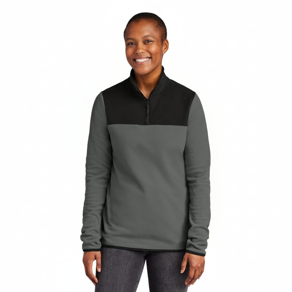 Damen-Fleecejacke „glacier“ Mit 1/4-Reißverschluss