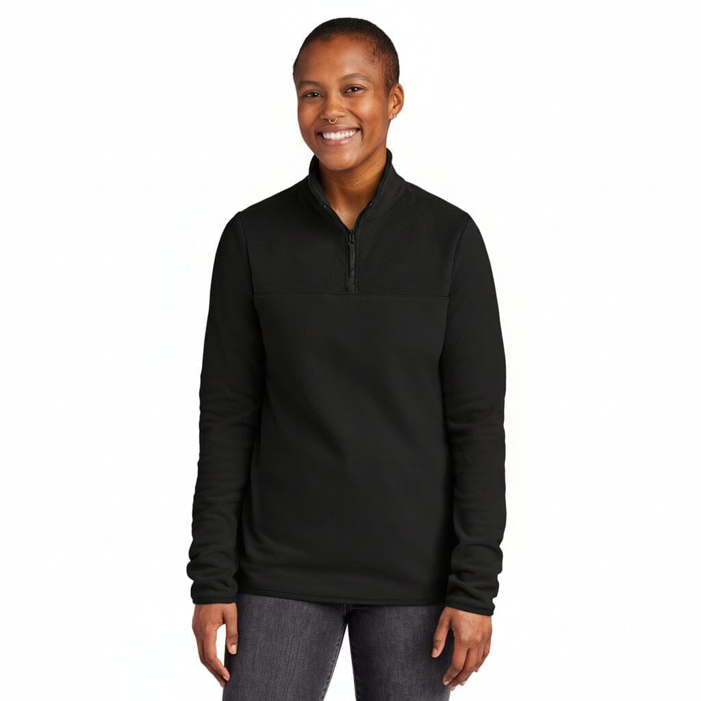 Damen-Fleecejacke „glacier“ Mit 1/4-Reißverschluss