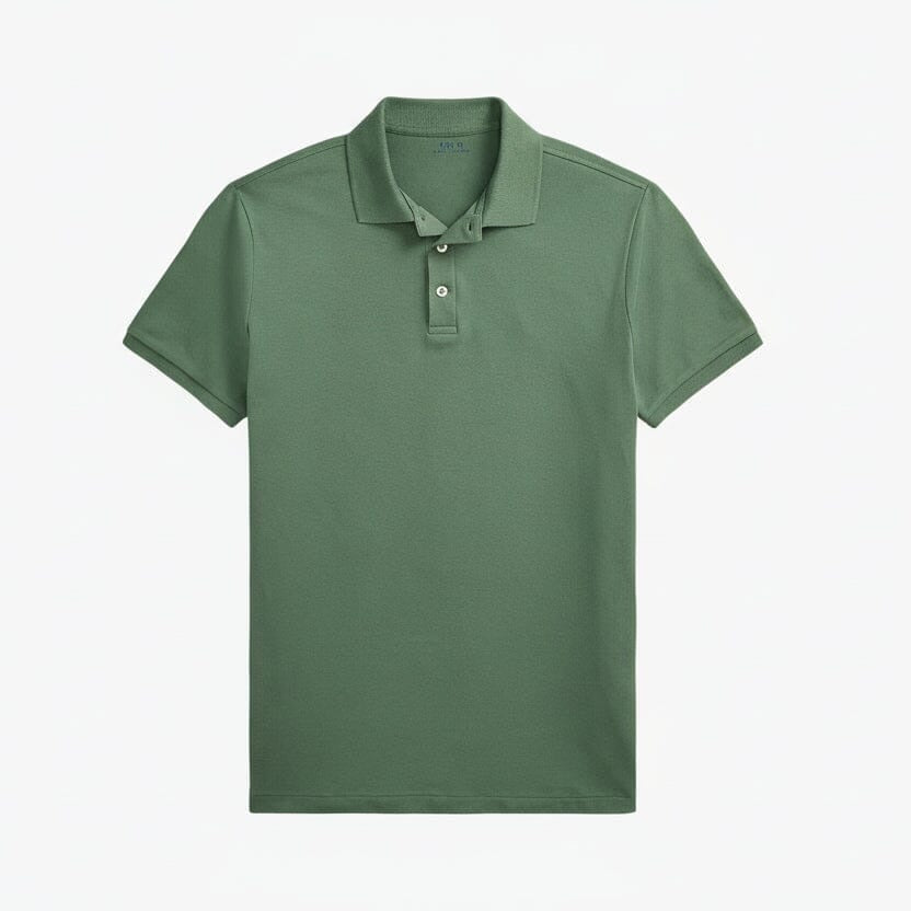 Custom Slim Fit Stretch-Mesh-Poloshirt