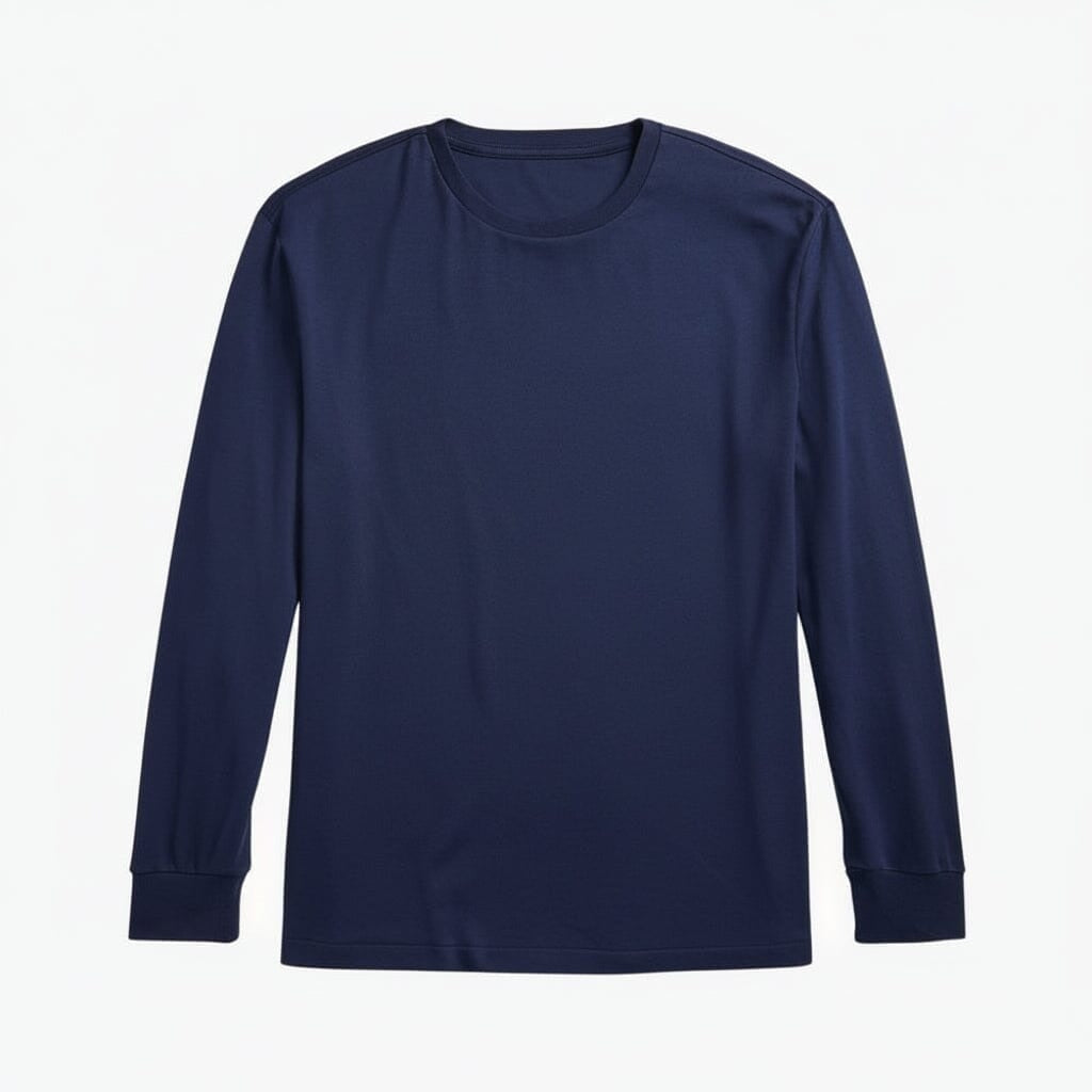 Classic Fit T-SHIRT Aus Weicher Baumwolle Mit Rundhalsausschnitt
