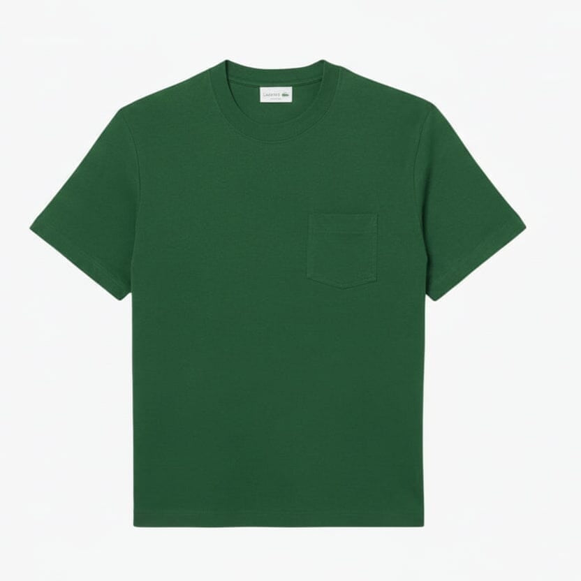 Baumwoll-T-Shirt Mit Brusttasche