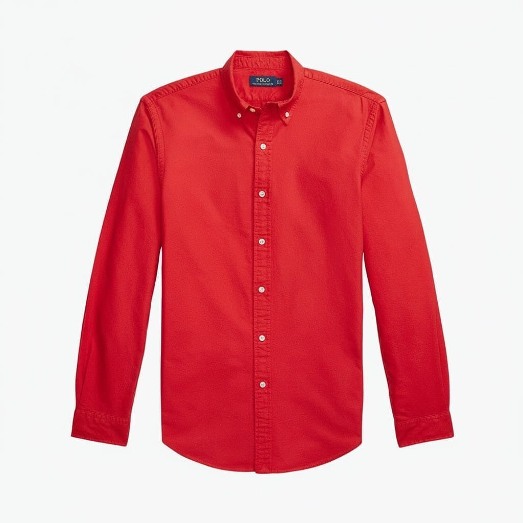 Slim Fit, Stückgefärbtes Oxford-Hemd
