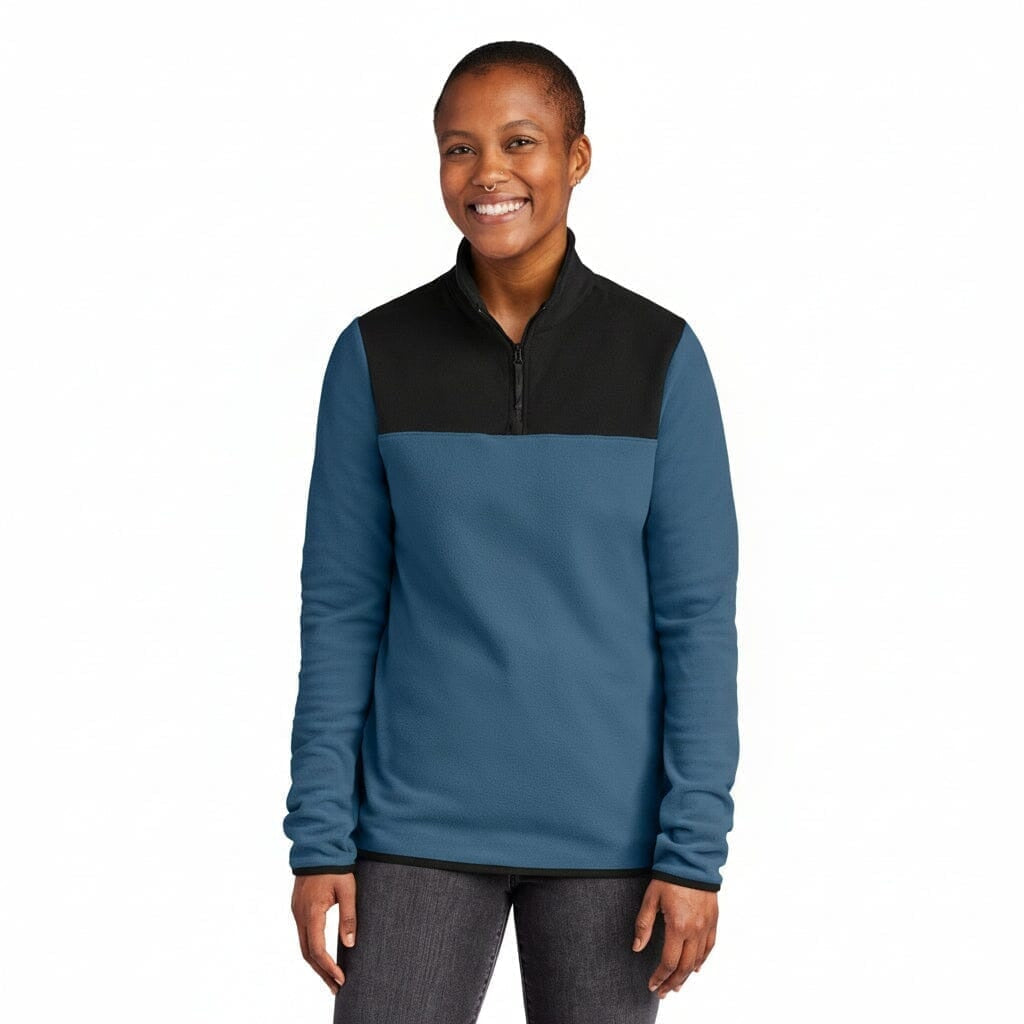 Damen-Fleecejacke „glacier“ Mit 1/4-Reißverschluss