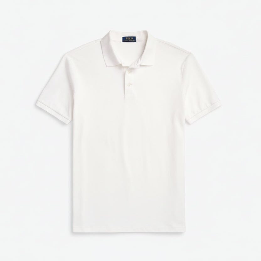 Custom Slim Fit Stretch-Mesh-Poloshirt