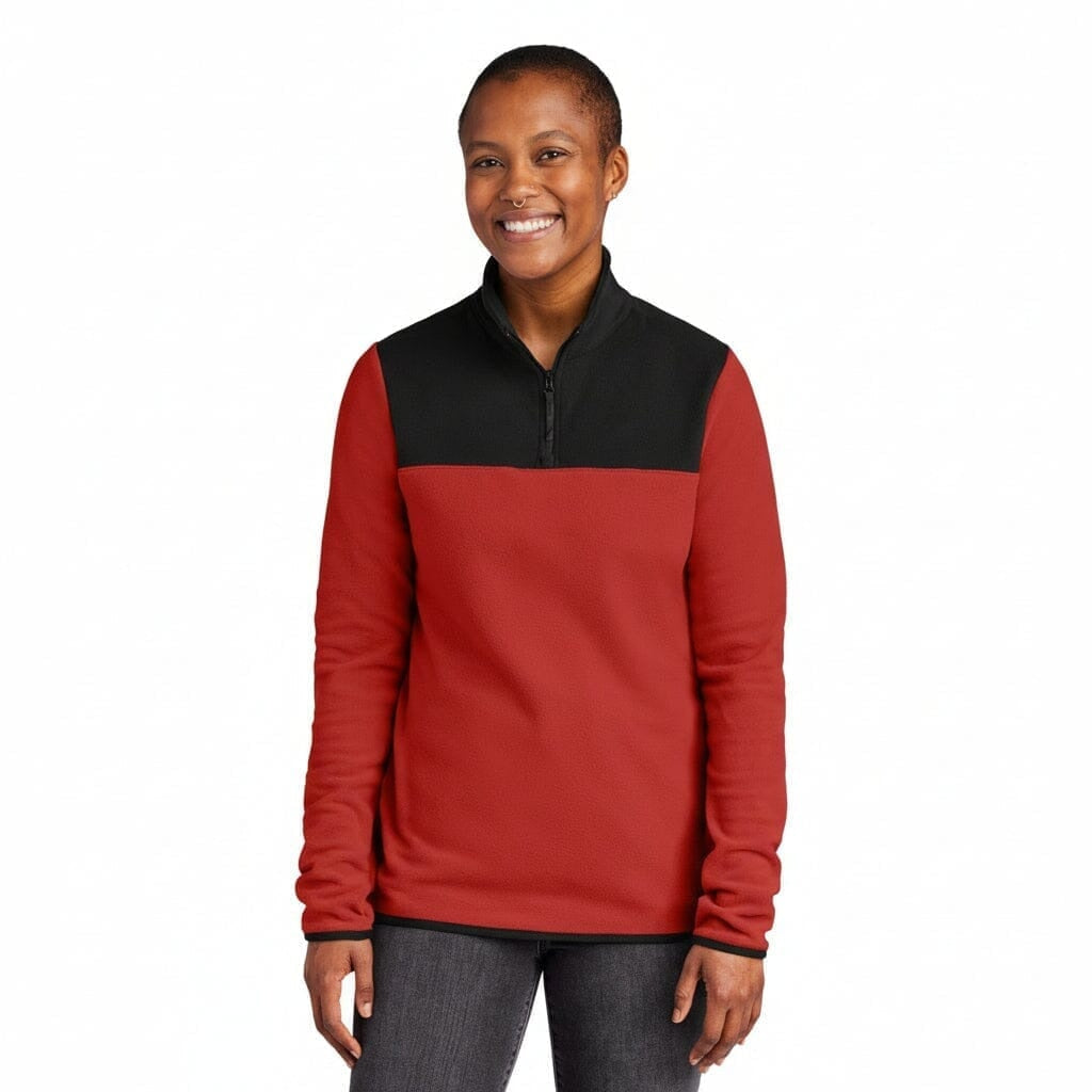 Damen-Fleecejacke „glacier“ Mit 1/4-Reißverschluss