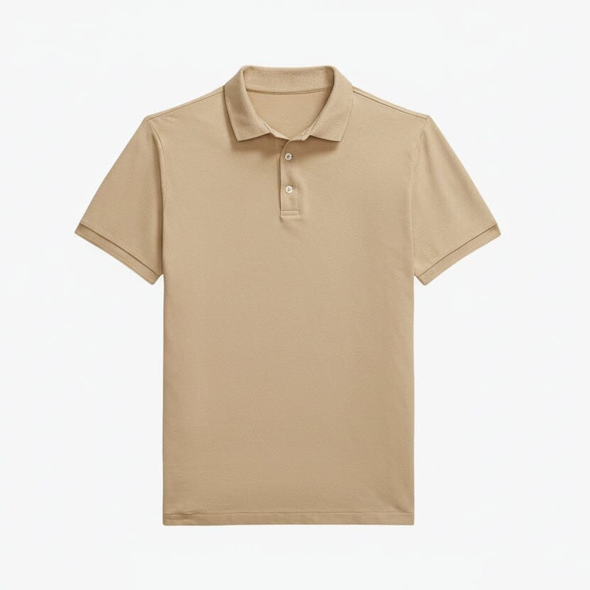 Custom Slim Fit Stretch-Mesh-Poloshirt