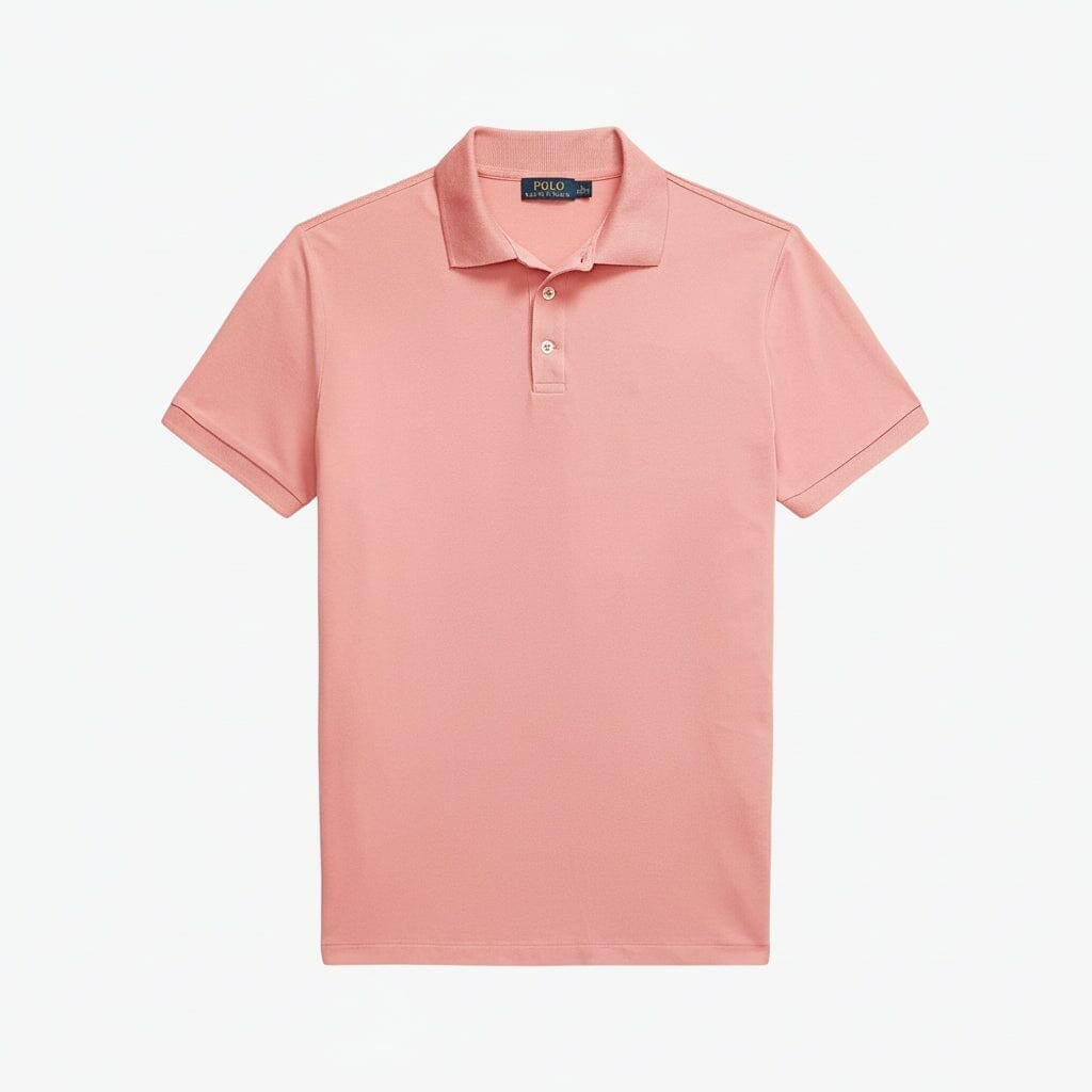 Custom Slim Fit Stretch-Mesh-Poloshirt