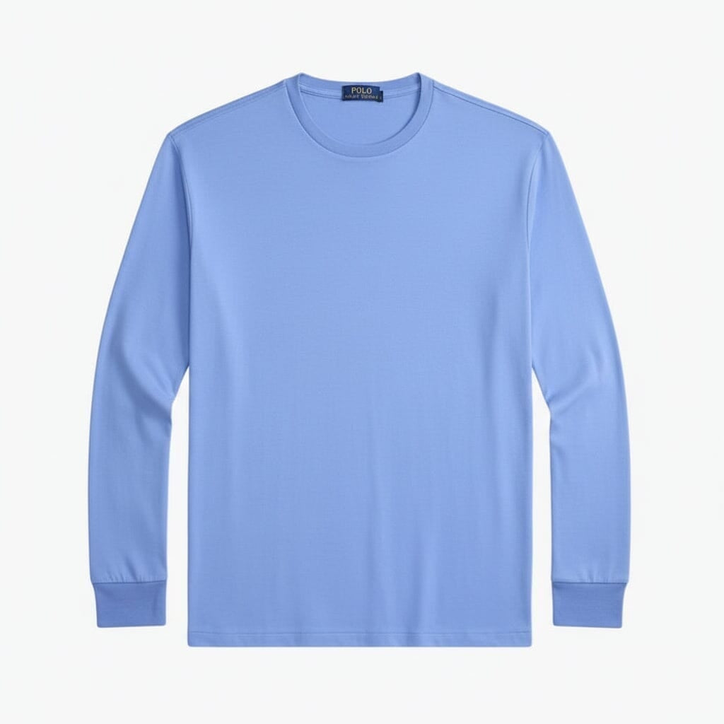 Classic Fit T-SHIRT Aus Weicher Baumwolle Mit Rundhalsausschnitt