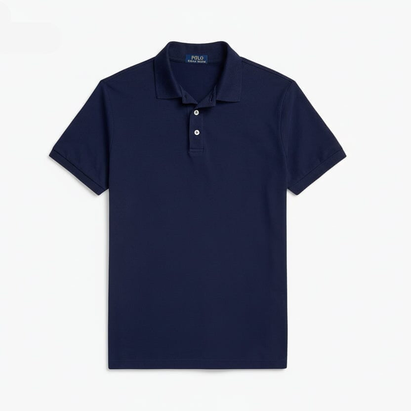 Custom Slim Fit Stretch-Mesh-Poloshirt